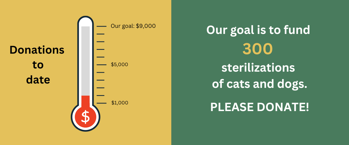 Spay and neuter clinic fundraising goal